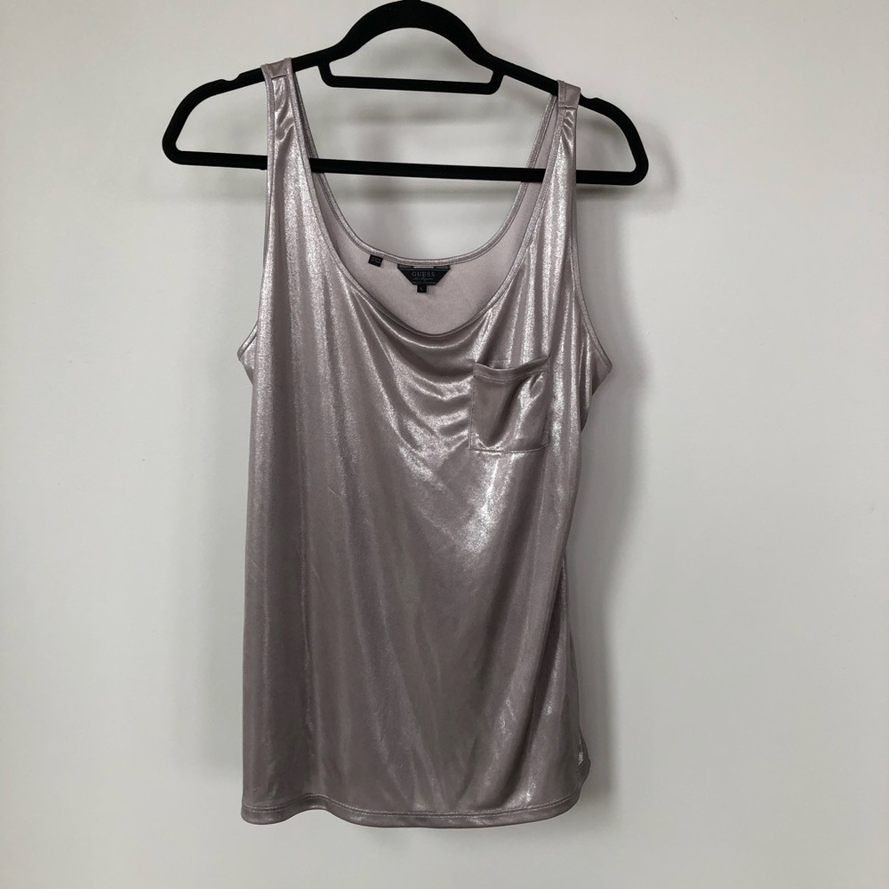 Guess Shimmer Tank Top Size L